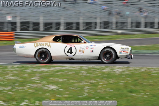 2008-04-26 Monza 0821 Classic Endurance Racing - Schwartz - Dodge Charger 1974